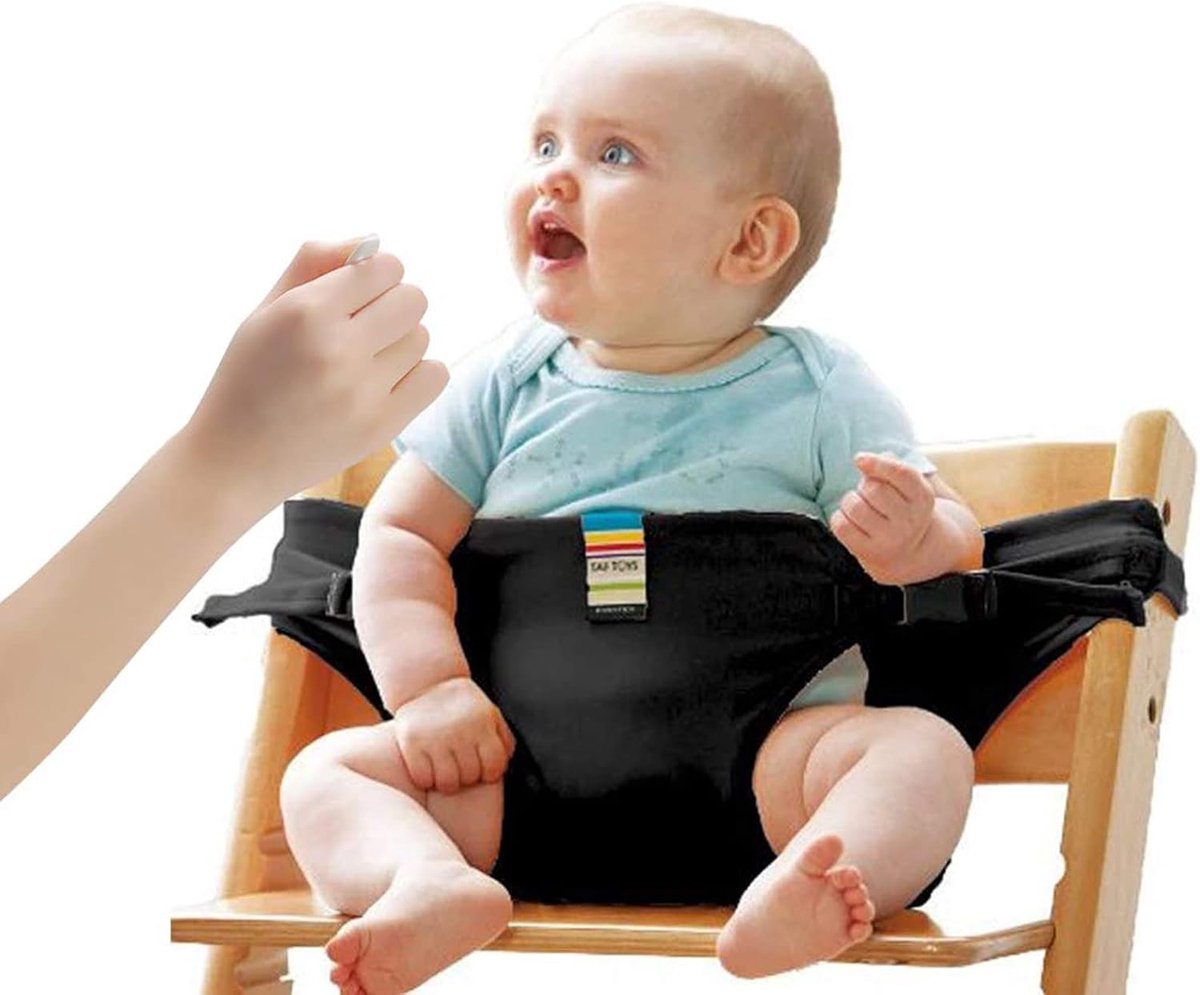 SnelShoppen - Draagbare Veiligheidsstoelen voor Baby - Kinderstoel Harnasriem - Lichtgewicht Voedingsverhoger voor Thuis, Restaurants, Reizen, Winkele