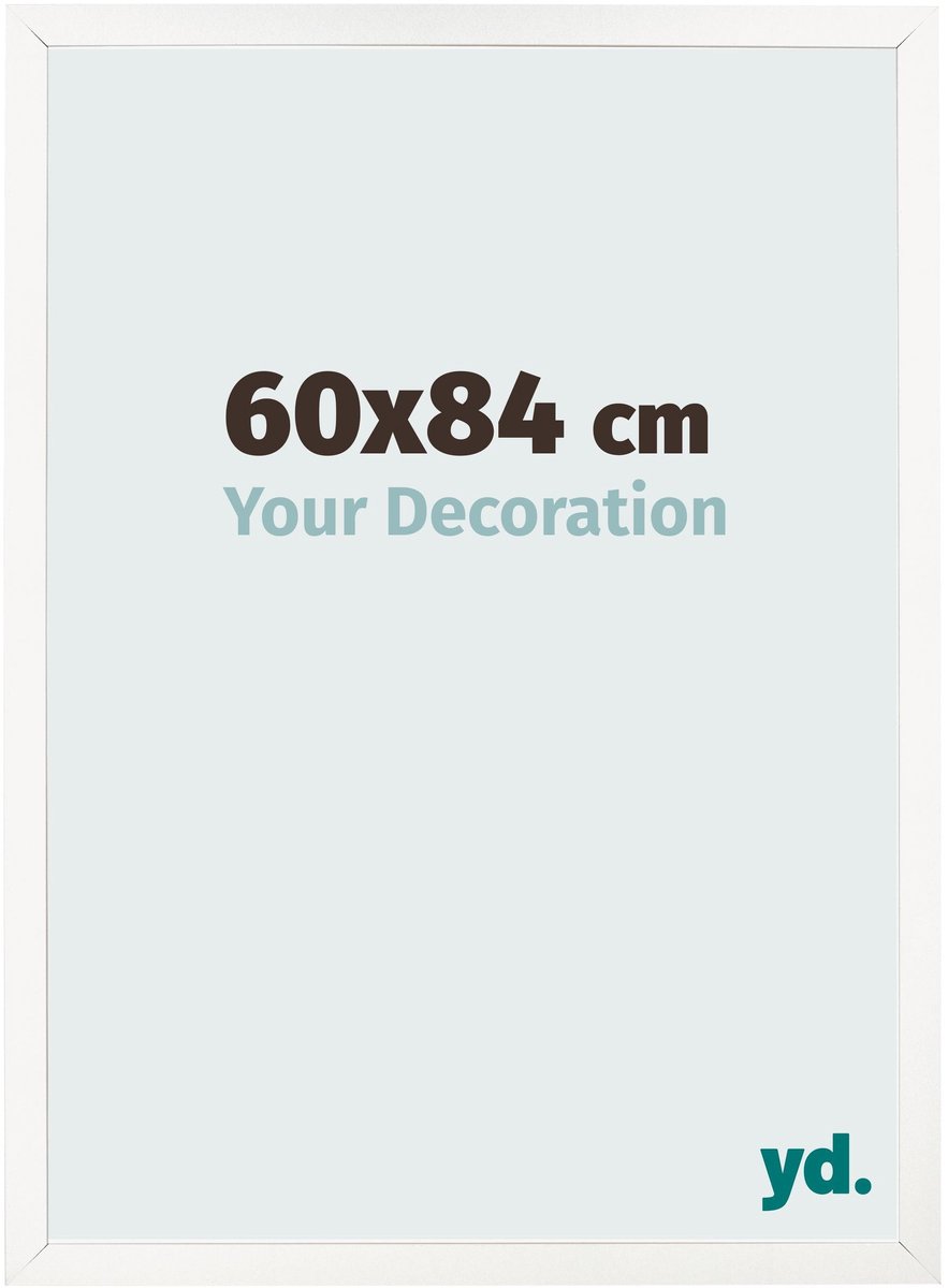 Your Decoration - Fotolijst 60x84 cm - MDF - Wit Hoogglans - Bologna