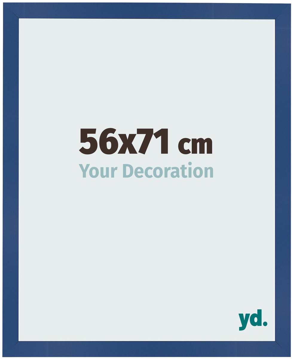 Your Decoration - Fotolijst 56x71 cm - MDF - Donkerblauw - Bologna