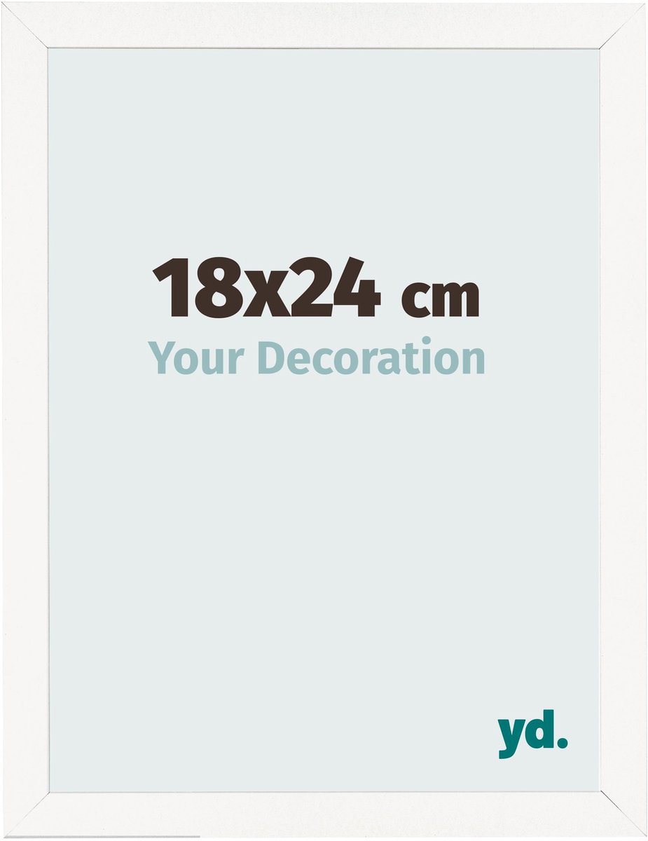 Your Decoration - Fotolijst 18x24 cm - MDF - Wit Hoogglans - Bologna
