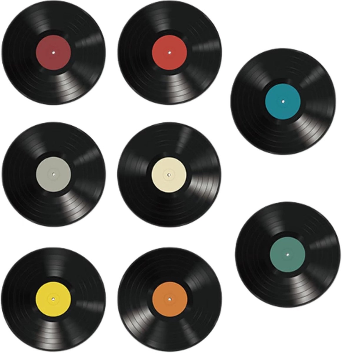SnelShoppen - 10 Inch CD Album Cover Posters Collage Kit - 8 Stuks Zelfklevende Wanddecoratie Aesthetic - Muurdecoratie voor Slaapkamer en Studentenhu
