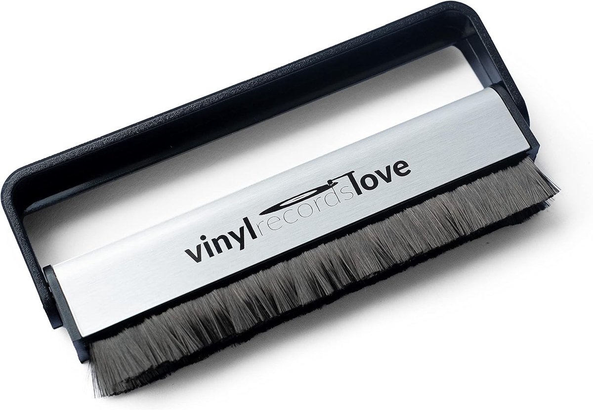 SnelShoppen - Carbon Fiber Plate Brush | Antistatische Platenborstel voor Vinyl | Perfecte Reiniger voor Platen | Vinyl Accessoires | Platen Cleaner |