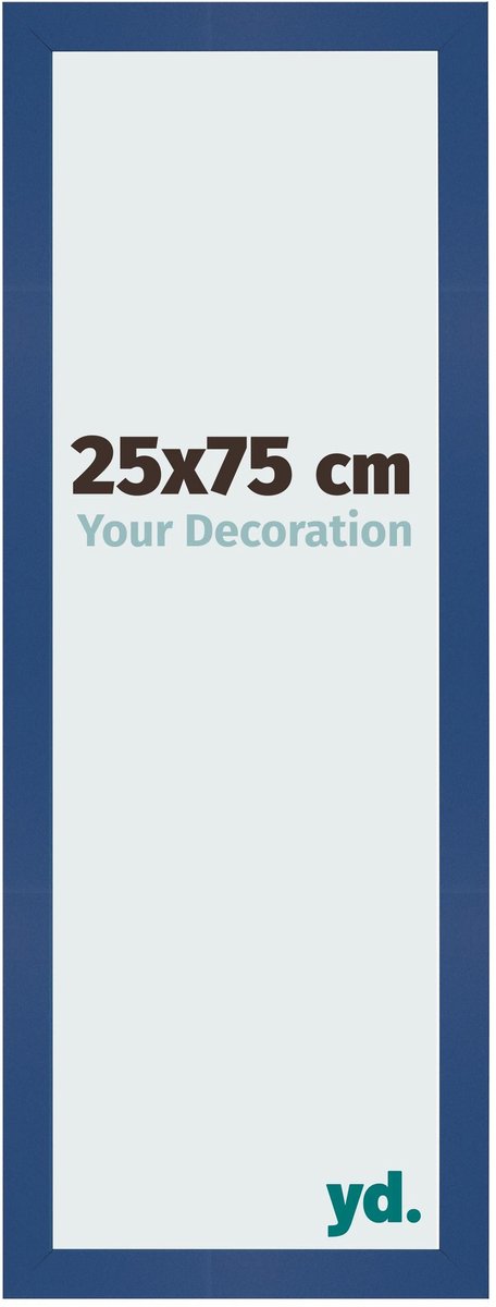Your Decoration - Fotolijst 25x75 cm - MDF - Donkerblauw - Bologna