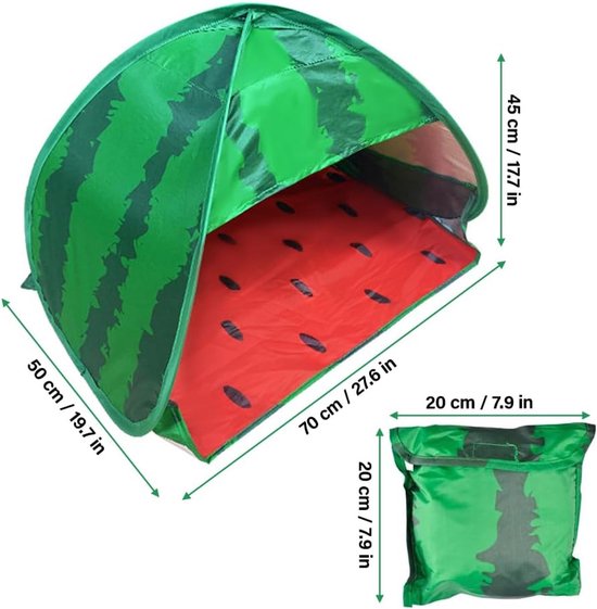 SnelShoppen - Mini Head Tent Pop Up Strandtent met Zonbescherming - Compacte Vouwbare Gazebo voor Buiten, Ideaal voor Strand, Picknick en Honden - Wat van Snelshoppen — afbeelding 4