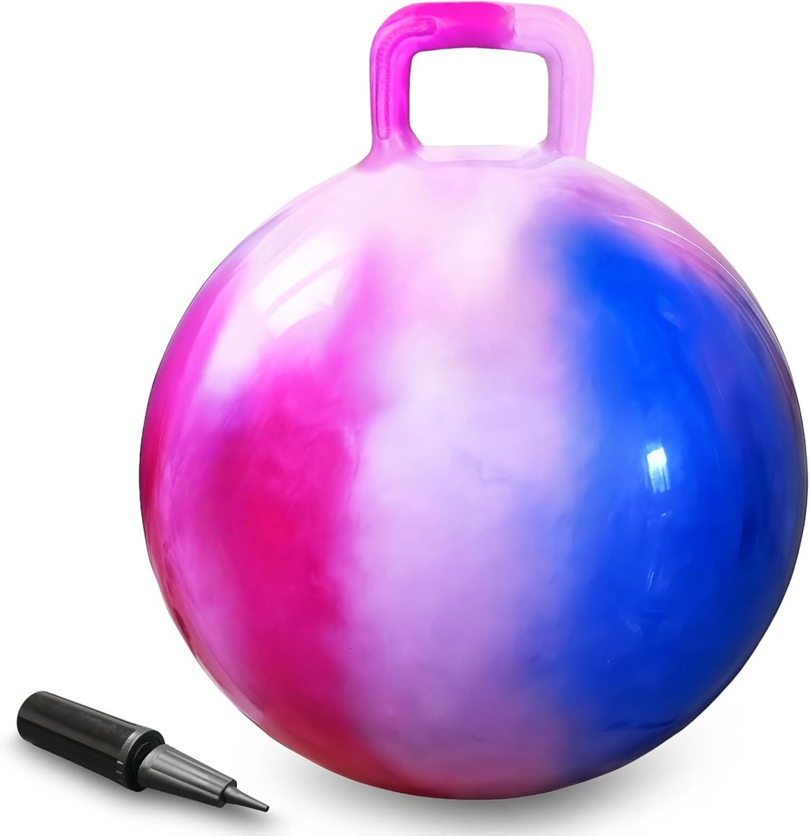 SnelShoppen - 55cm Kinderen Springbal Opblaasbare Hopperball Poederblauw - Perfect voor Tuin, Feest, en Spelletjes - Veilig en Duurzaam Materiaal