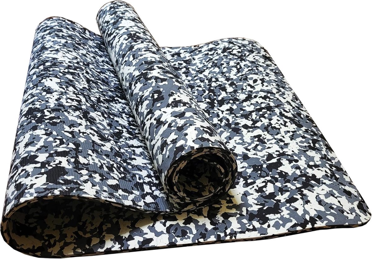 SnelShoppen - GOLDEN Yoga mat XL 183x68 cm, natuurlijk rubber, microvezel, extreem antislip, vegan, waterproof, voor Pilates, fitness, training en gym