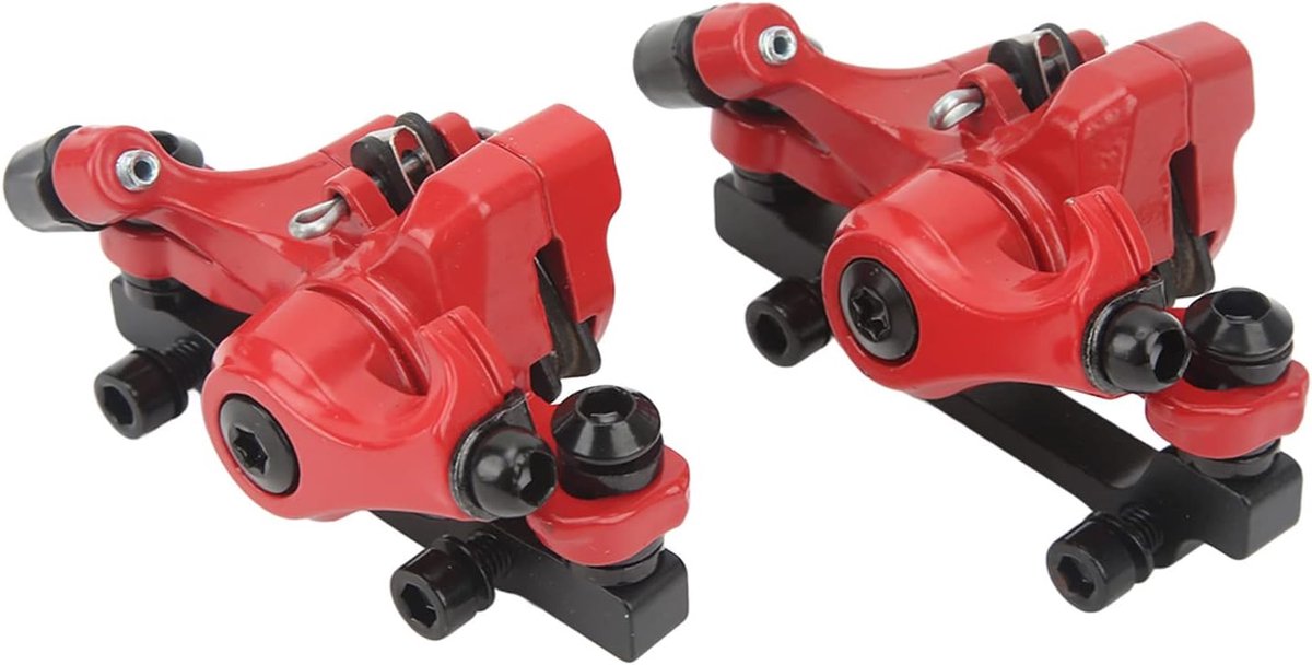 SnelShoppen - 2PCS Aluminium Disc Brake Calipers voor MTB, E-Bike, Elektrische Fiets en Scooter - Sterke Remkracht, Duurzaam en Betrouwbaar