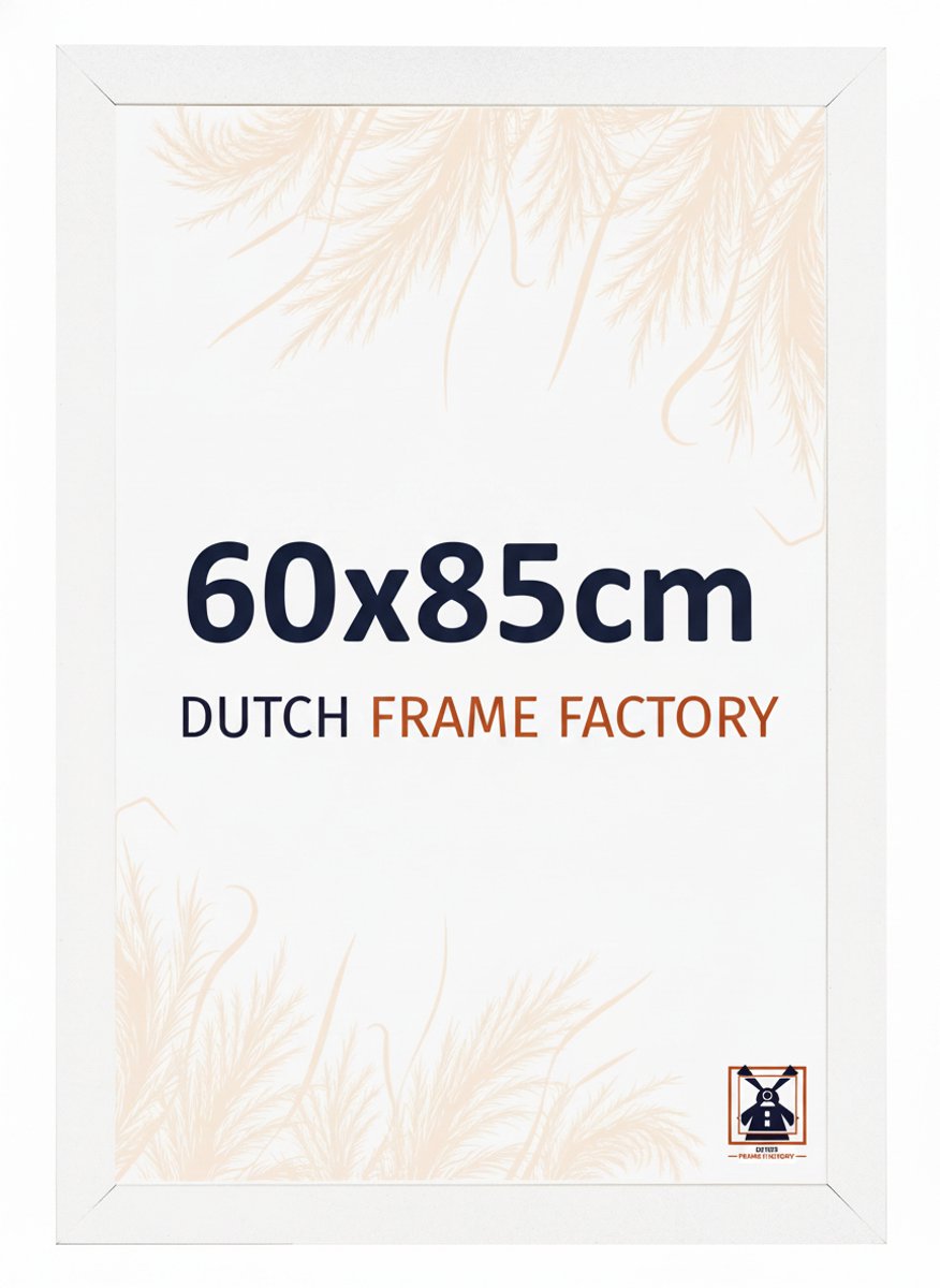 Dutch Frame Factory Fotolijst 60x85 cm - MDF - Wit Hoogglans - Benno