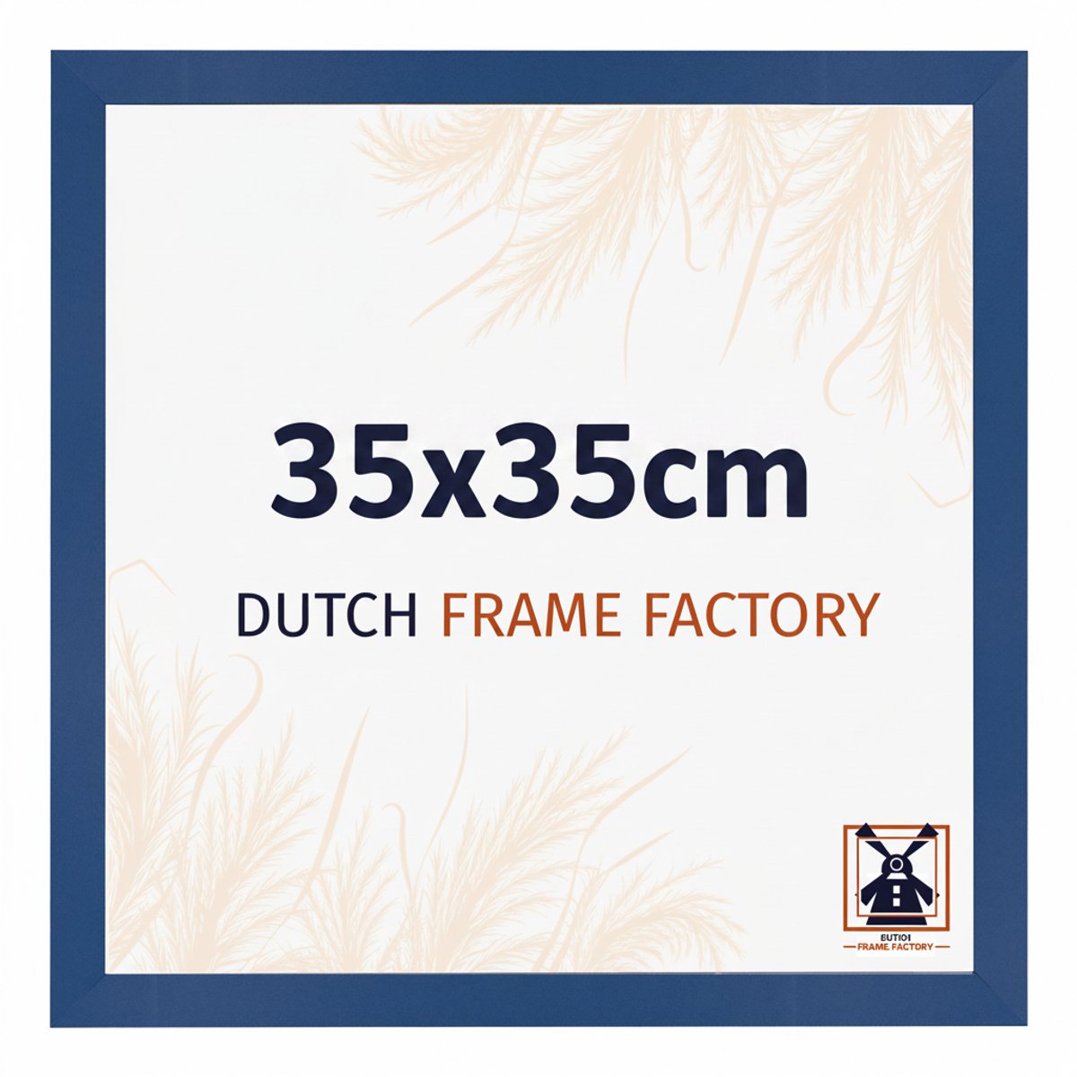 Fotolijst 35x35 cm - MDF - Donkerblauw - Benno