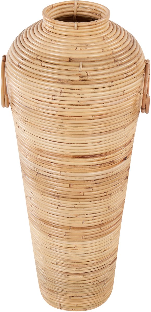 Beliani ELATIA - Decoratieve vaas - Natuurlijk - 70 cm - Rotan