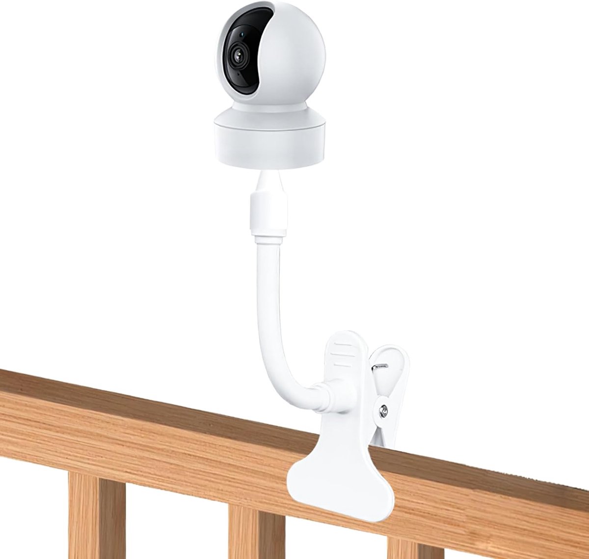 SnelShoppen - Universele Houder voor Babymonitor - Draaibare Houder voor Videocamera en Babyfoon - Aluminiumlegering met Siliconen Coating - Geschikt