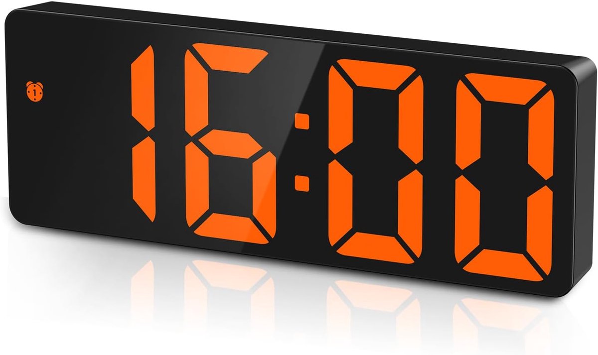 SnelShoppen - Digitale Wekker LED Tafelklok met Temperatuur, Instelbare Helderheid, 12/24-Uurs Display, Reiswekker voor Thuis, Slaapkamer, Kantoor, Ki