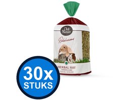 30x Deli Nature - Rodelicious kruidenhooi kamille&munt 600gr - Knaagdierenvoer - 600 g