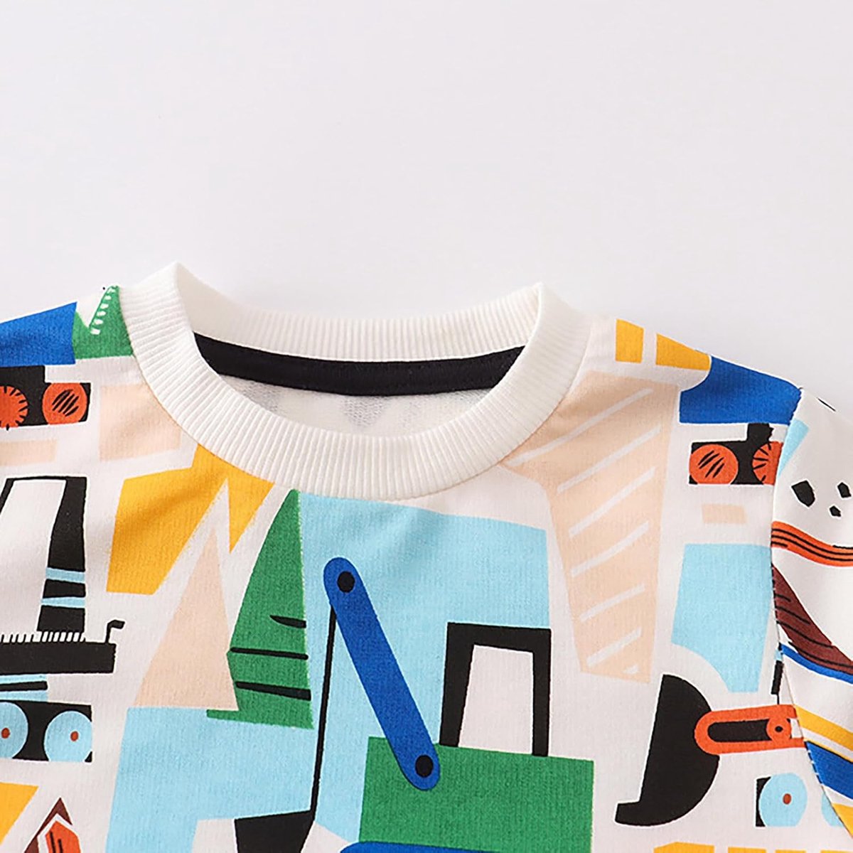 SnelShoppen - Kledingset voor Kinderen, Baby Jongens Meisjes, Lange Mouwen, Schattige Cartoon Prints, Hemd Tops, Herfst Winter Kleding Maat 98, Polyes
