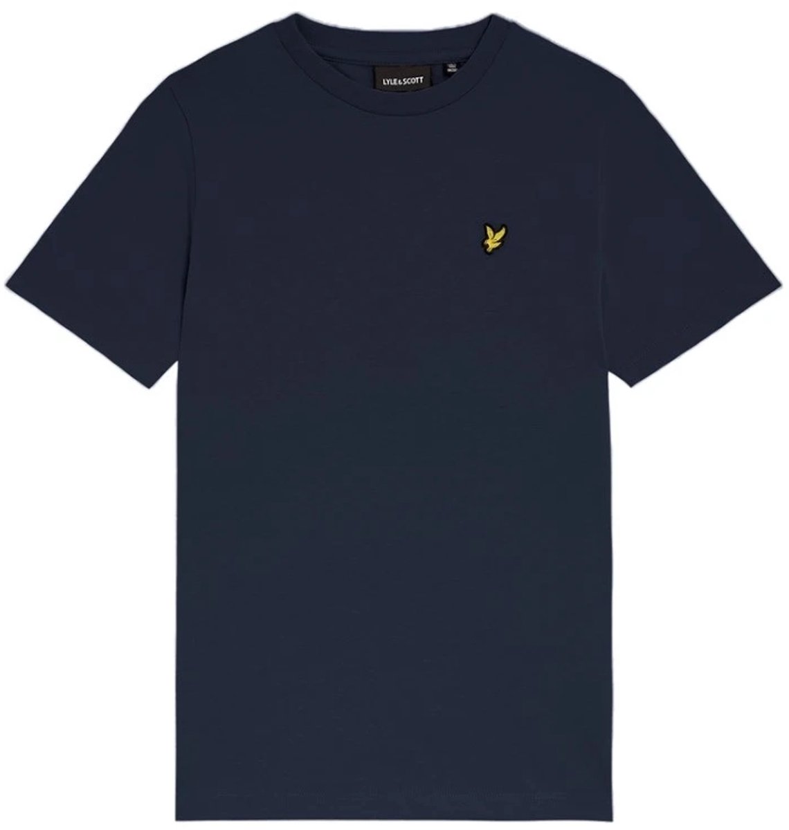 Lyle & Scott Plain T-shirt Polo's & T-shirts Jongens - Polo shirt - Donkerblauw - Maat 122/128