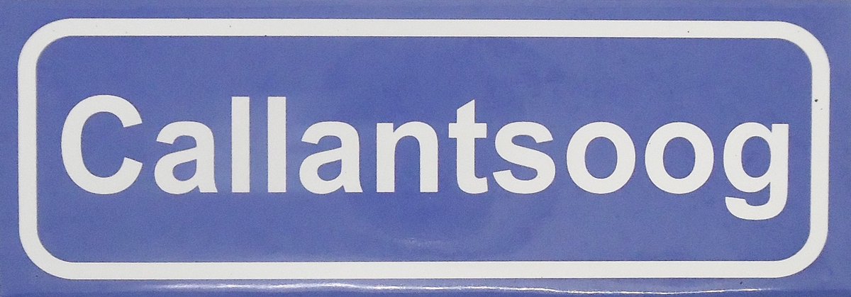 Souv© - magneet plaatsnaambord Callantsoog