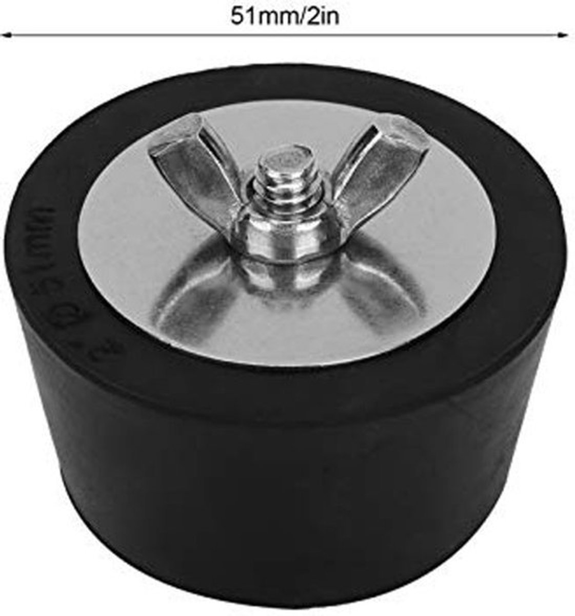 Winterpluggen 51 mm - Rubber uitbreidingspluggen voor zwembad - 2 stuks