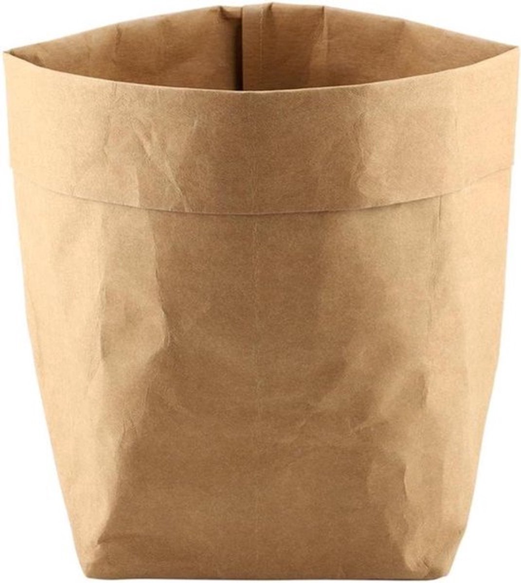 Kraftpapier zak bloemenpot opvouwbare multifunctionele opbergzak voor tuin/thuis container (bruin) 25 * 25 * 40