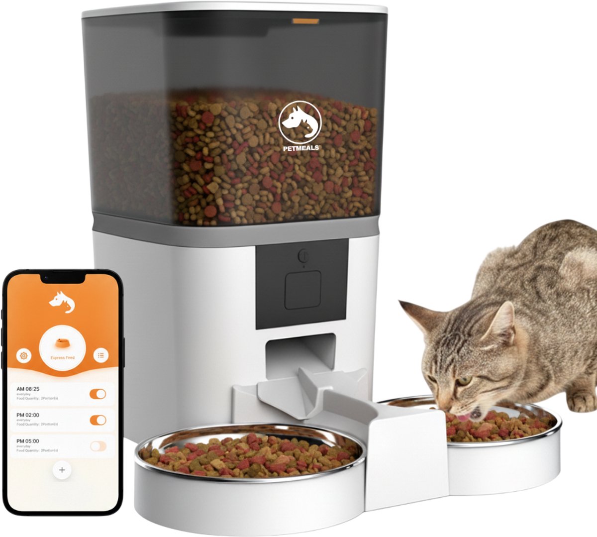 PetMeals Automatische Voerbak 6L met App - PetMeals.nl - €64,95