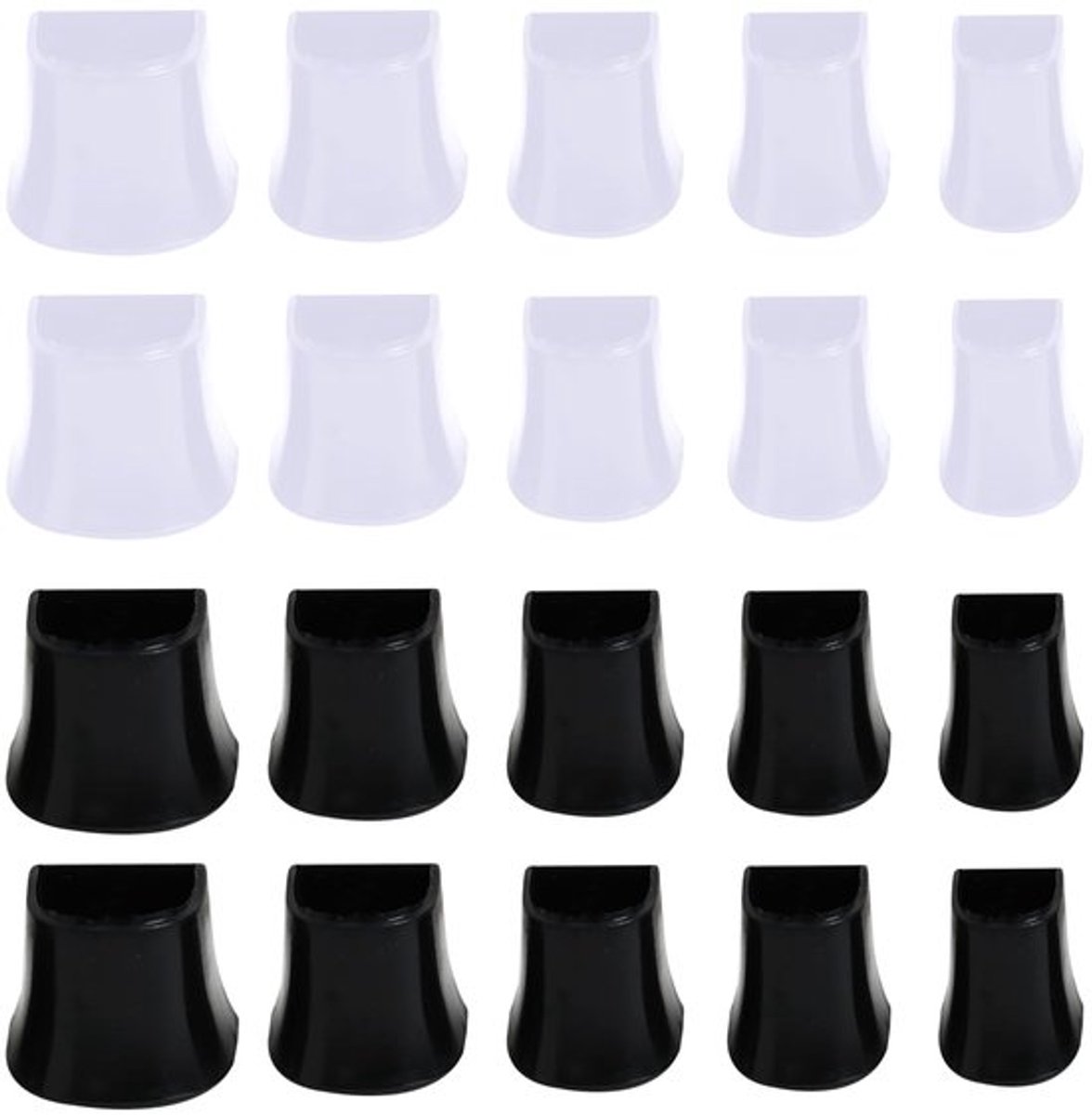 10 Pairs Hakbeschermers (XX, XS, S, M, L) Hakpads voor Hakken, Ideaal voor Bruiloften en Buitenactiviteiten, Gemakkelijk Lopen, Hoogwaardige Materialen, Duurzaam