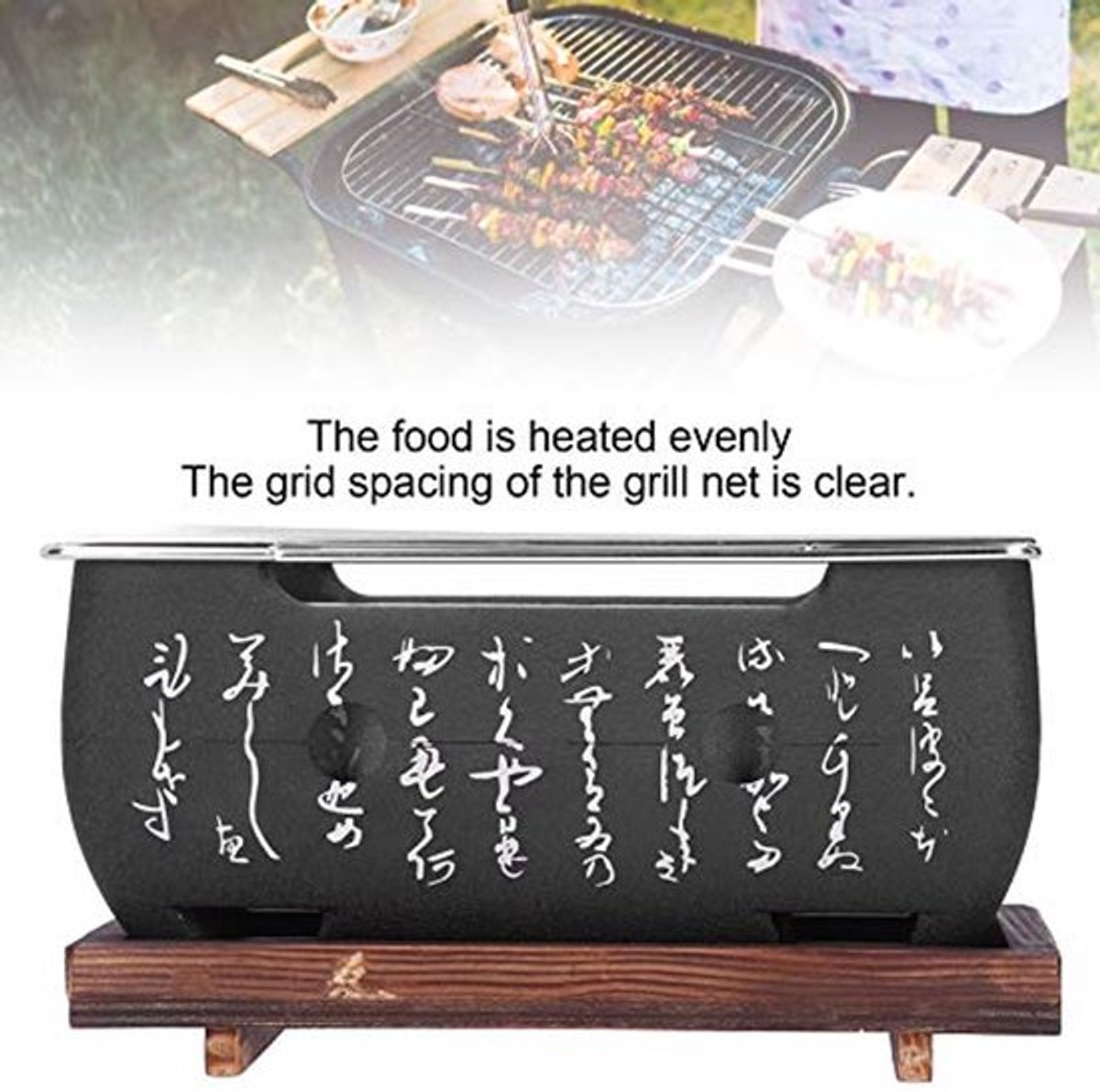 Japanse Barbecue Grill Mini Huishoudelijke Aluminium Houtskool Kachel Oven Accessoires BBQ Grill, Draagbare Voedsel Plaat Gereedschap Kachel, Ronde Aluminium Hibachi Tool voor Camping Indoor