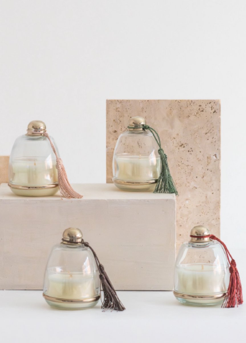 Côté Bougie geurkaars Cloche Beige - Menthe&The