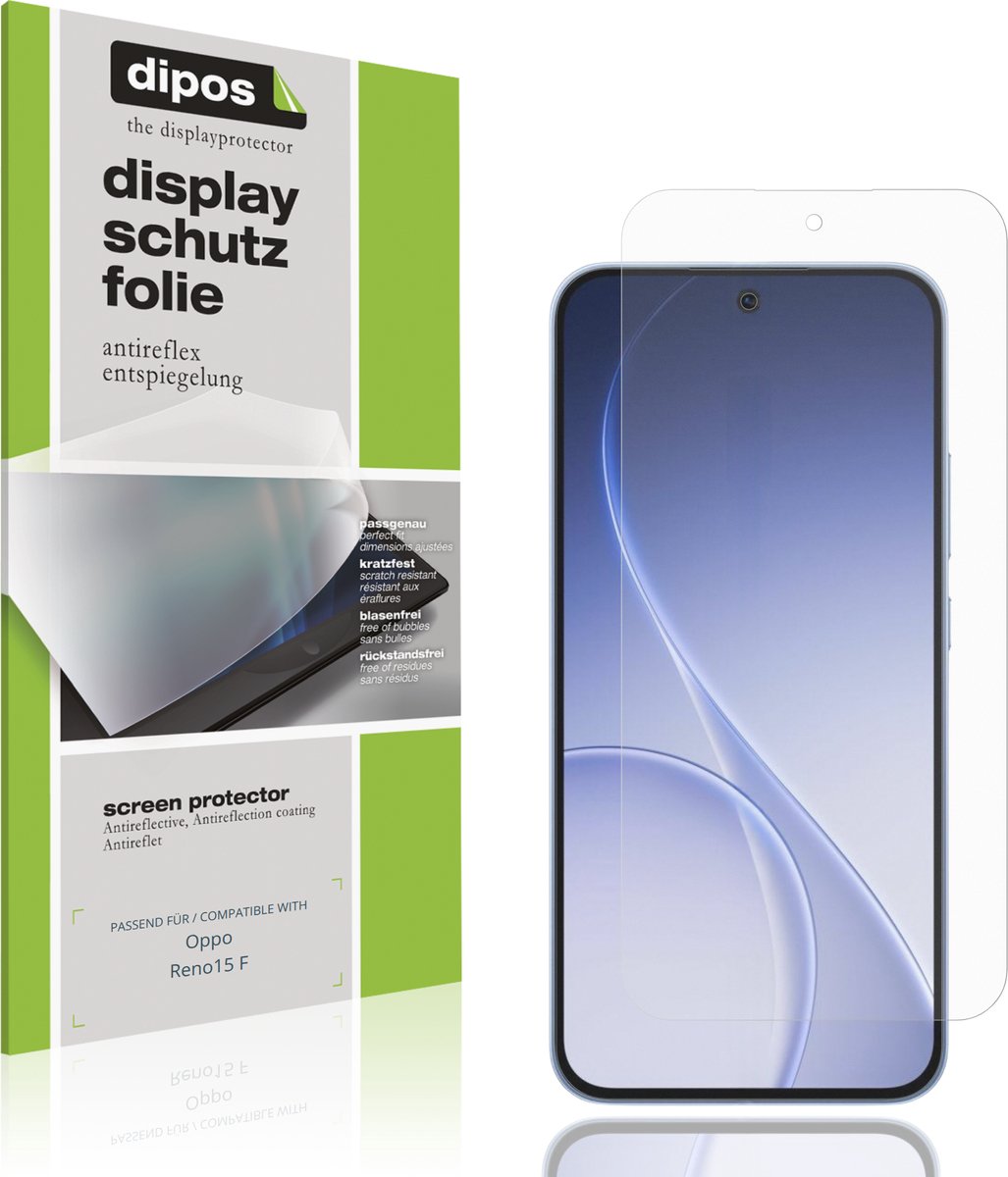 dipos – 4x Matte Beschermfolie geschikt voor Oppo Reno15 F | Krasbestendige & antireflecterende Screenprotector Ultra-Thin