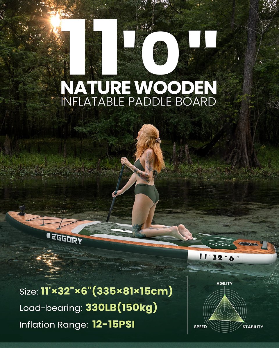 WEVERO Opblaasbaar SUP Board, Stand Up Paddleboard ISUP 10 in 1 Complete Set, Touring Surfboard Volwassenen, 11FT / 335 cm – foto 2