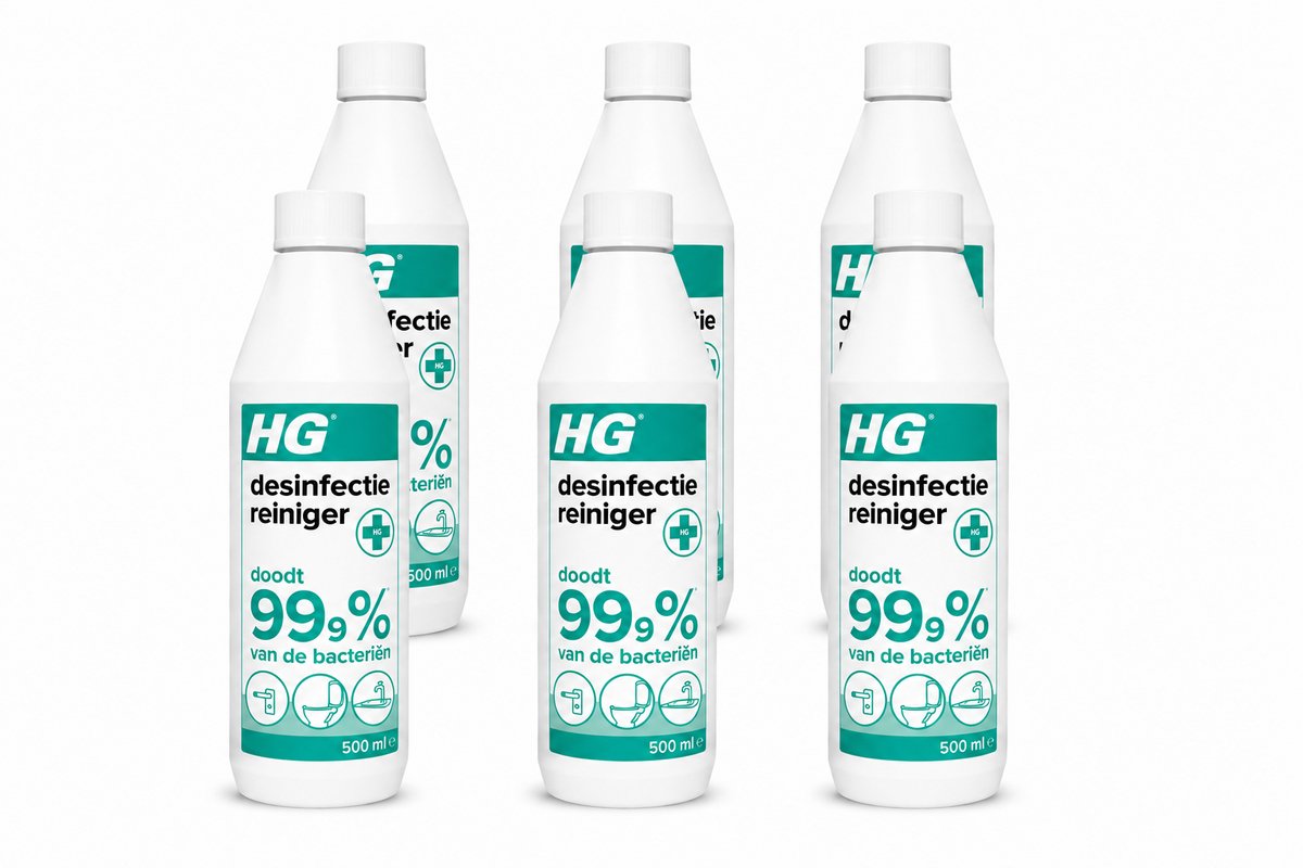 HG desinfectiereiniger (500 ml) - 6 stuks