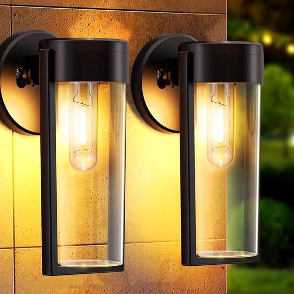 KZQ 2 Stuks Draadloze Zonne Energie Led Tuinlampen Voor Buiten En Tuinverlichting