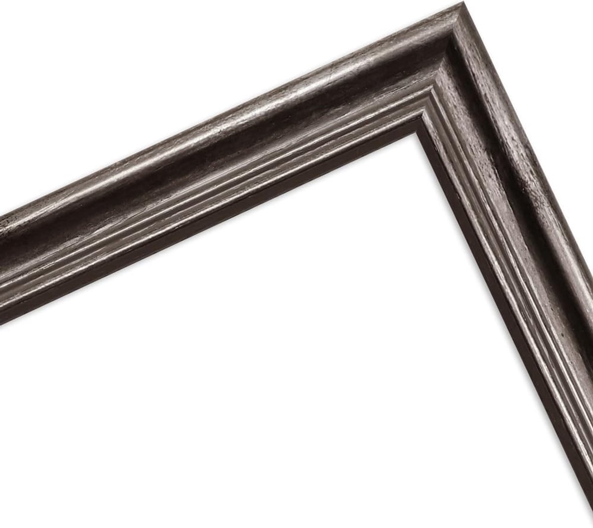 SnelShoppen - WANDStyle Fotolijst Zilver DIN A5 15x21 cm Hout Antiek Stijl met Staander en Ophanger - Perfect voor Foto's in Huis, Kantoor of Cadeau
