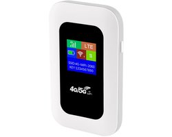 Mobiele 4G WiFi Router - 150Mbps Hotspot - met SIM Kaartsleuf - Draadloos Internet - Lange Batterijduur - Wit