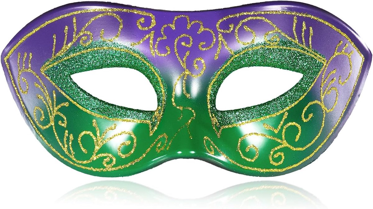 SnelShoppen - Venetiaans maskerademasker voor heren, retro carnavalsmasker met verstelbare hoofdband voor Halloween, Mardi Gras, Prom Party, feestacce