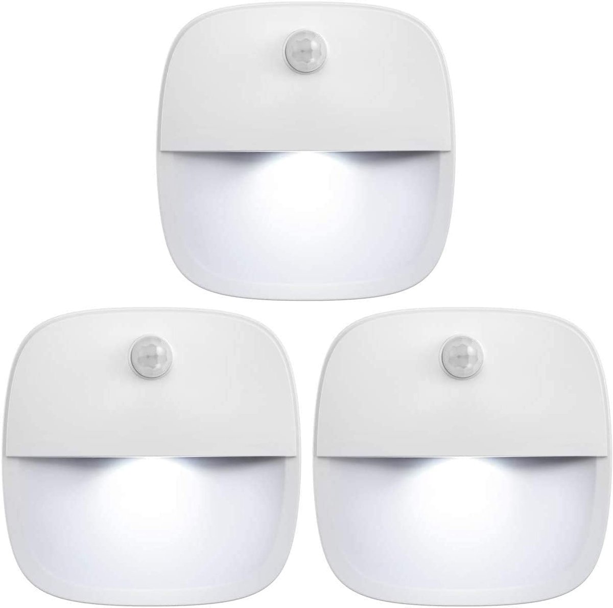 Nachtlampje Bewegingssensor 3 Stuks - LED - PIR - 3m - Wit