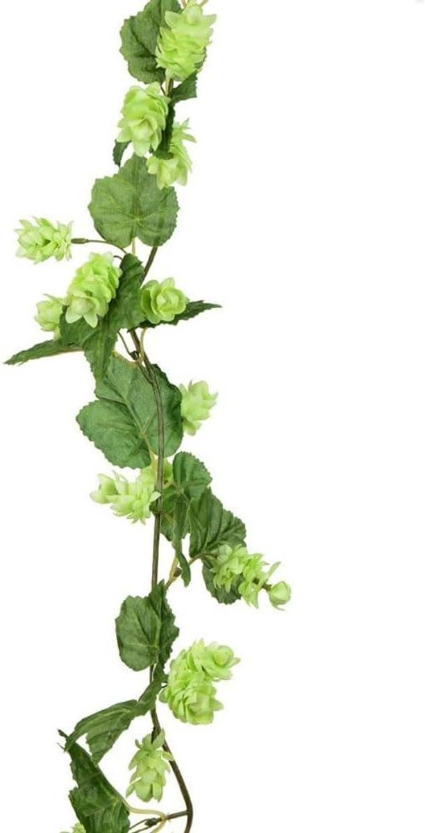 Nep Hop Slinger - Kunstplant Slinger - Feestelijke Decoratie - Realistische Bladeren - 180cm Lang - Groen