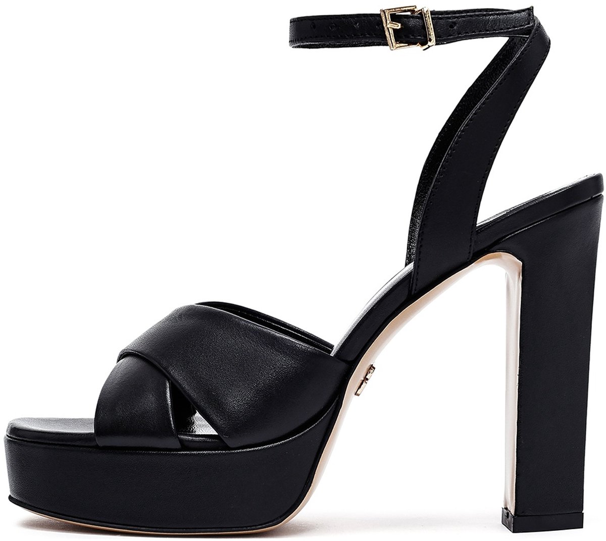 DERIMOD Sandalen Met Hoge Hak Leren High Heel Sandalen