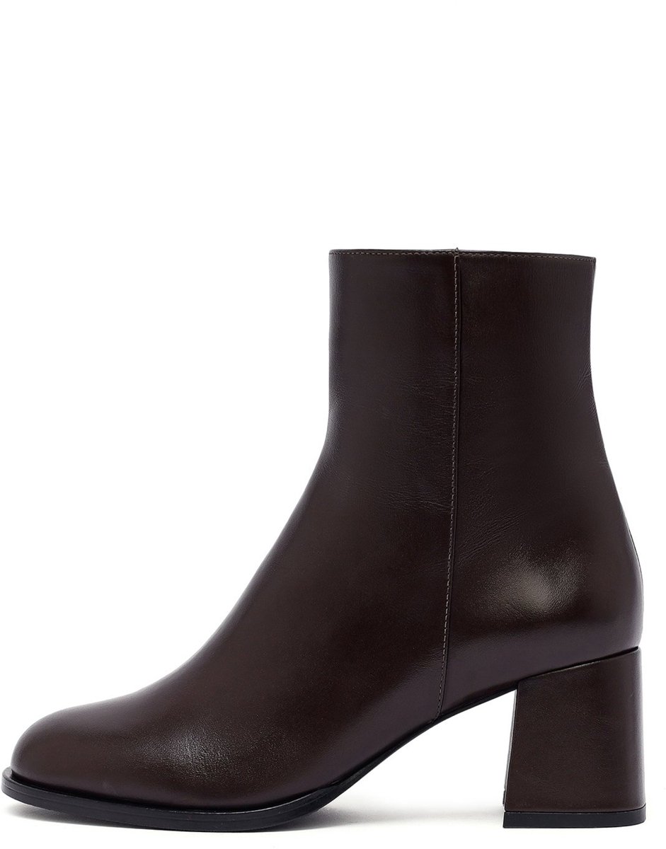 DERIMOD Heeled Ankle Boots Leather Heeled Ankle Boots