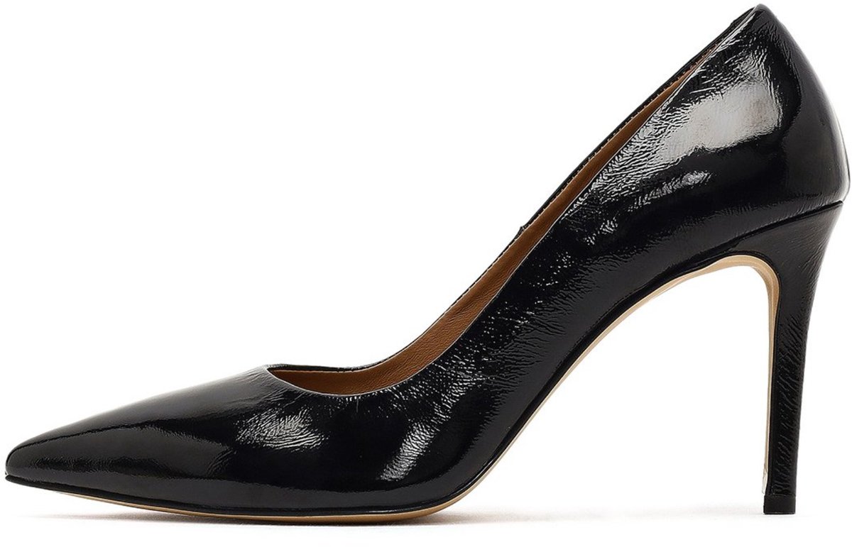 DERIMOD High Heeled Shoes Patent Leather High Heeled Shoes