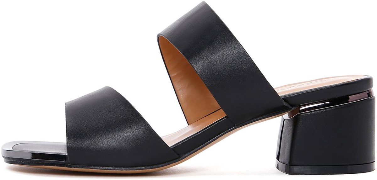 DERIMOD Heeled Mules Imitation Leather Heeled Mules