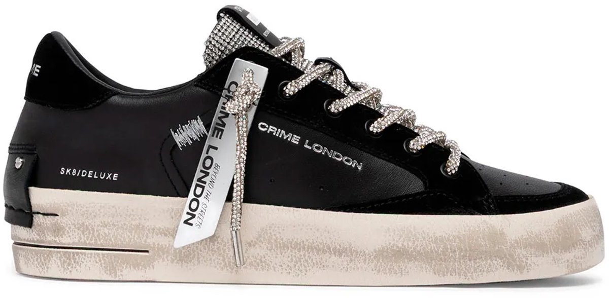 Crime London Sk8 Deluxe Wedge Schoenen Zwart EU 36 Vrouw