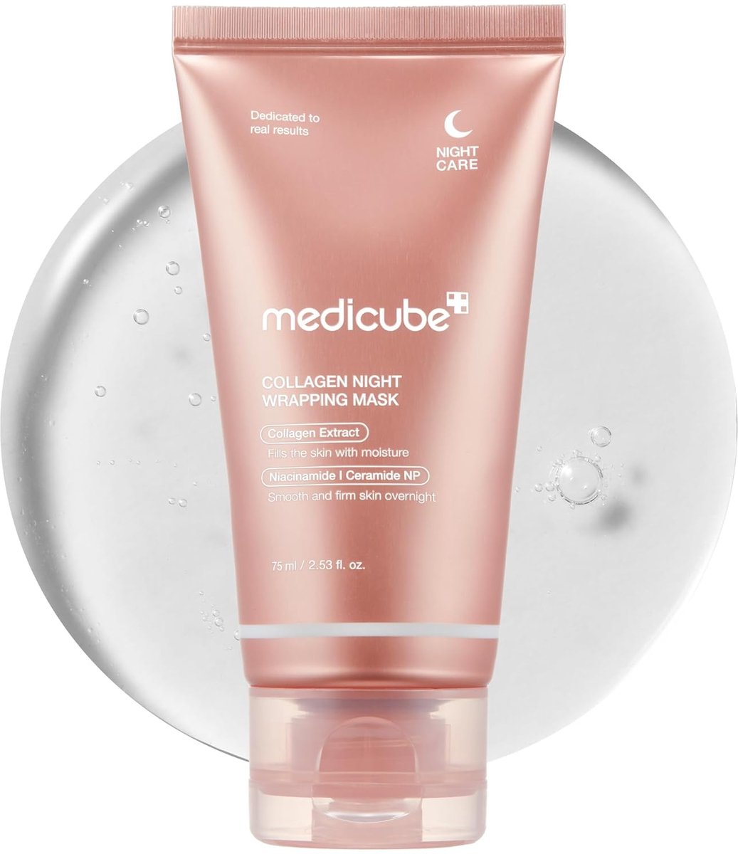 Medicube Collagen Night Wrapping Mask Origineel/Original 75ml - Collageen - Korean Skincare - Niacinamide - Alle huidtypes - Glass Skin