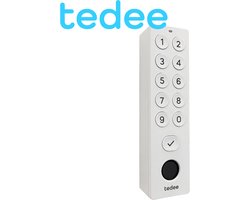 Tedee Keypad Pro Wit | Toegangscode & Vingerafdruk | Voor Tedee Smartlocks | tot 100 codes en vingerafdrukken | tijdelijk of permanente toegang | geschikt voor short-stay verhuur