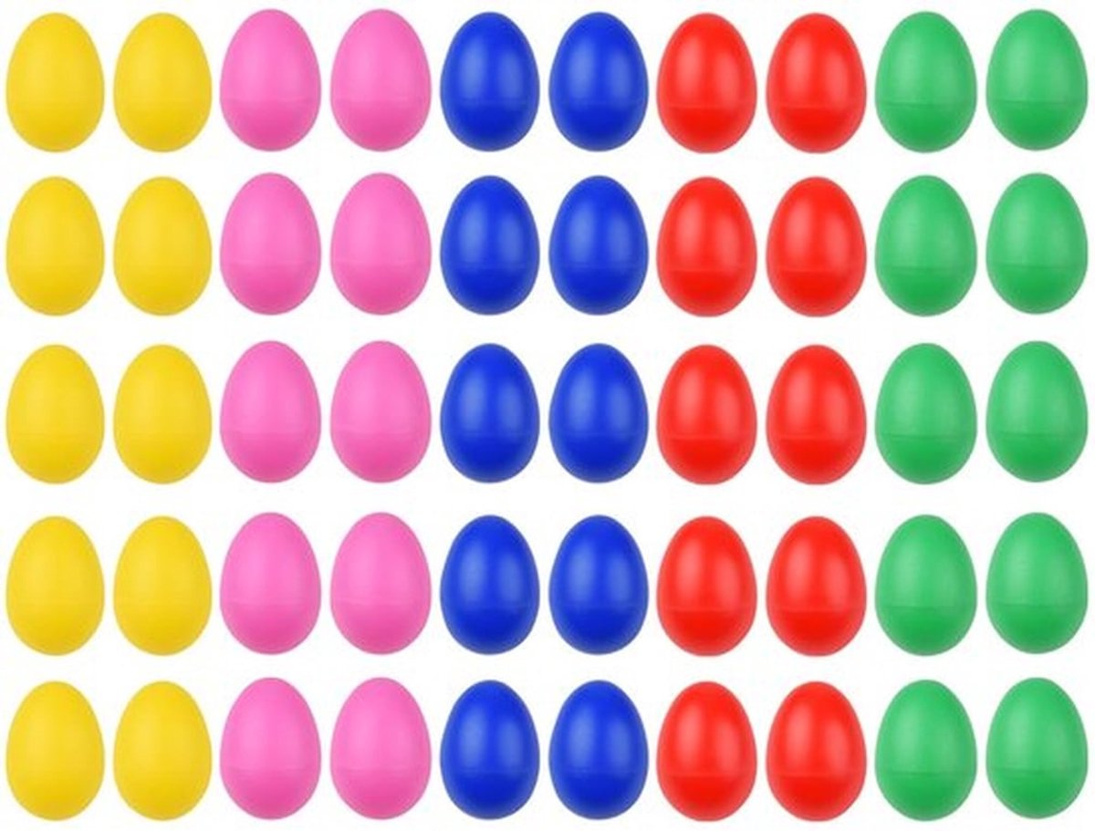 50 Stuks Eiershakers Percussie Eieren Muzikale Eieren Shakers Voor Party Geschenken Klaslokaal Benodigdheden