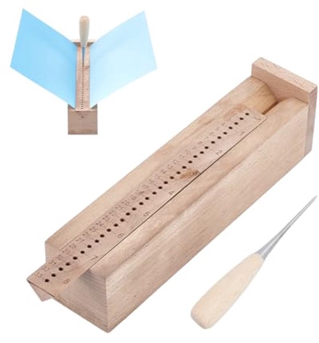 Signature Die Cut Tool voor het binden van boekbinders, Die Cradle met houten perforatie, Gebruiksaanwijzing (Engelse taal niet gegarandeerd), Boekbinder, Gereedschapsset voor
