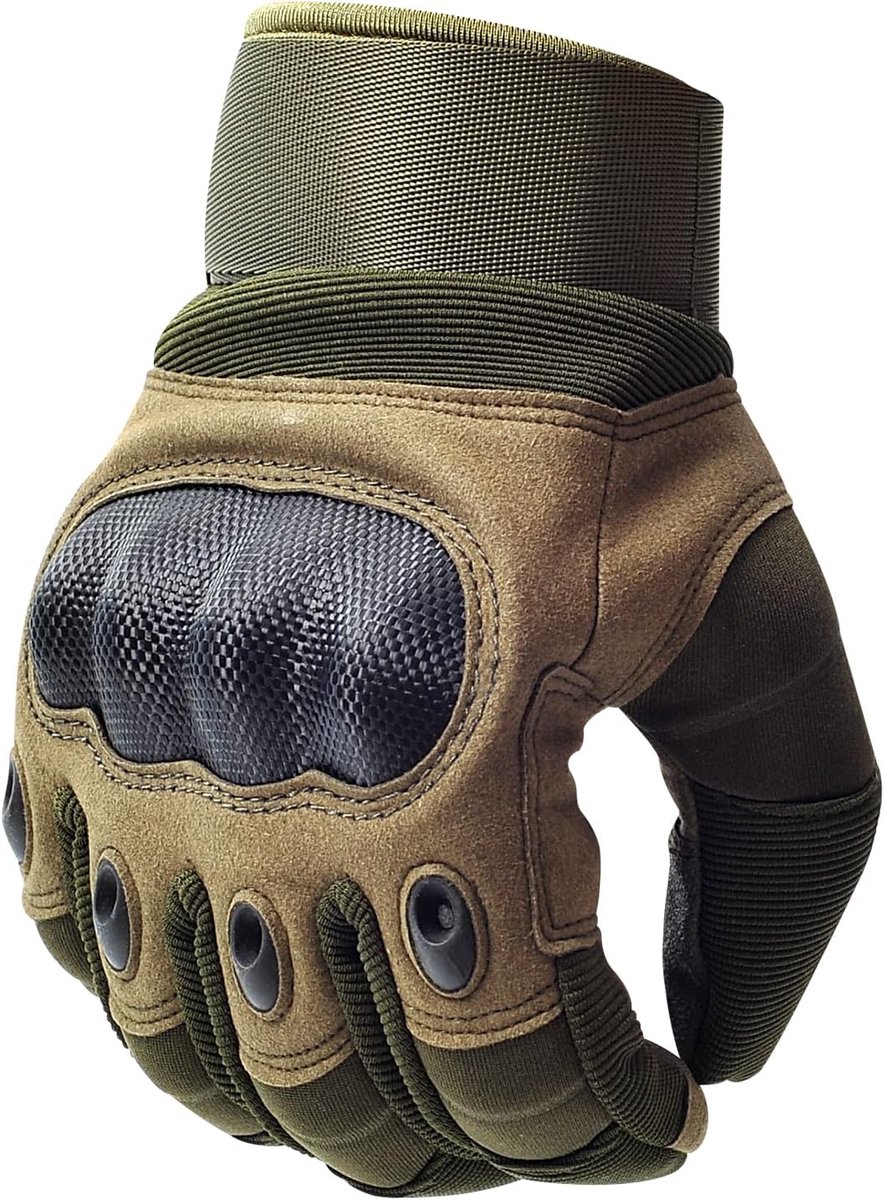 SnelShoppen - Motorrijhandschoenen voor Mannen met Touch Screen, Zomerhandschoenen, Hard Knuckle Bescherming, Antislip, Perfect voor Airsoft, Motocros