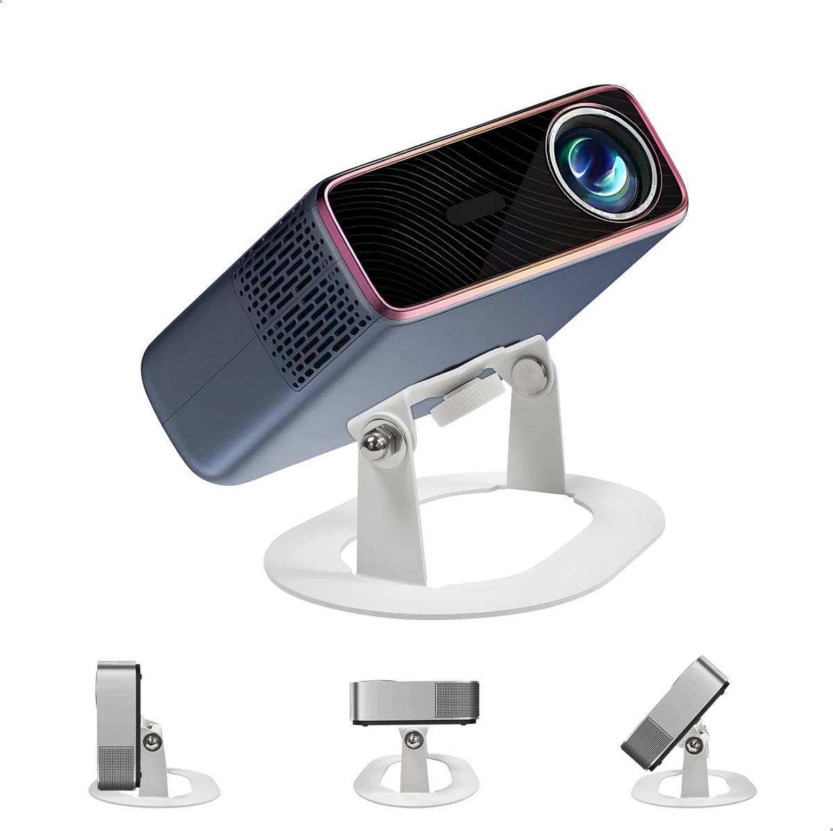 SnelShoppen - Video Projector Houder, Projector Stand, Universele Projector Beugel, Verstelbaar & Robuust, Geschikt voor Tafels, Met 1/4 Inch Schroefg