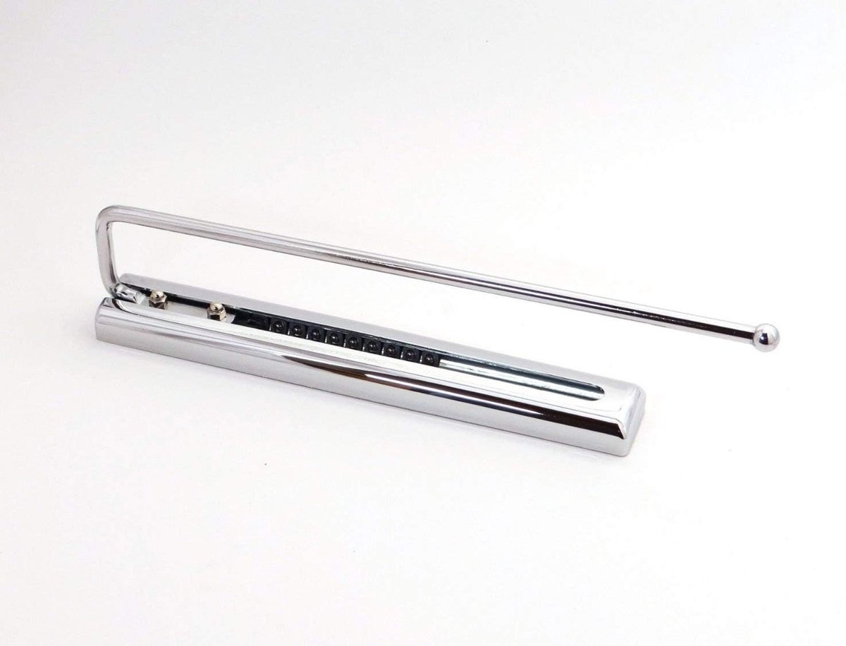 SnelShoppen - Handdoekrek 325 mm met 1 arm, gepolijst chroom, ideaal voor onder werkblad, keukenkast of nis, soepel en stil uitrekmechanisme