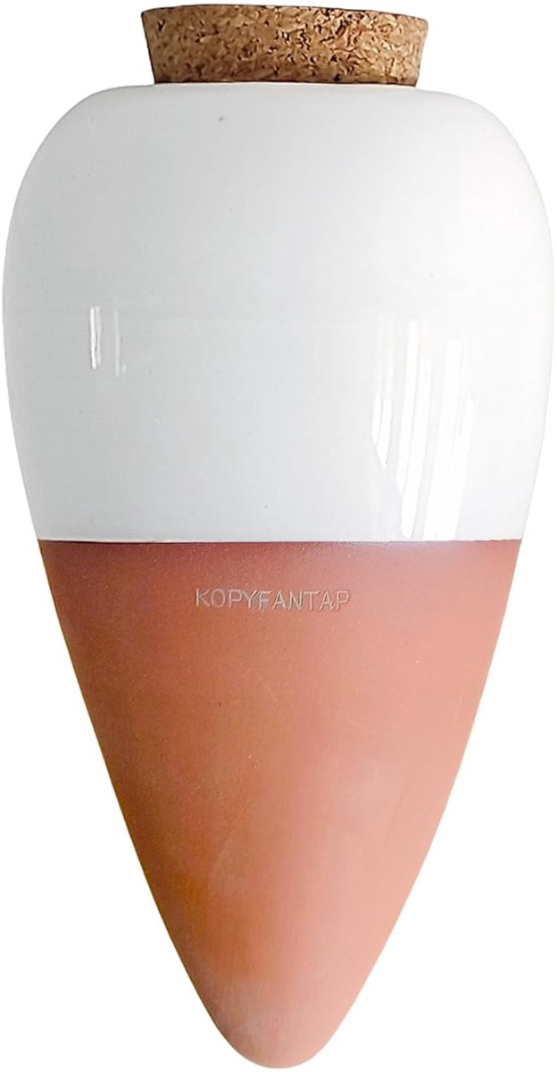 SnelShoppen - Large Irrigation Balls Terracotta 300ml - Klei Waterdispenser voor Potted Plants, Ollas voor Balkon, Tuin, Kantoor - Automatische Irriga