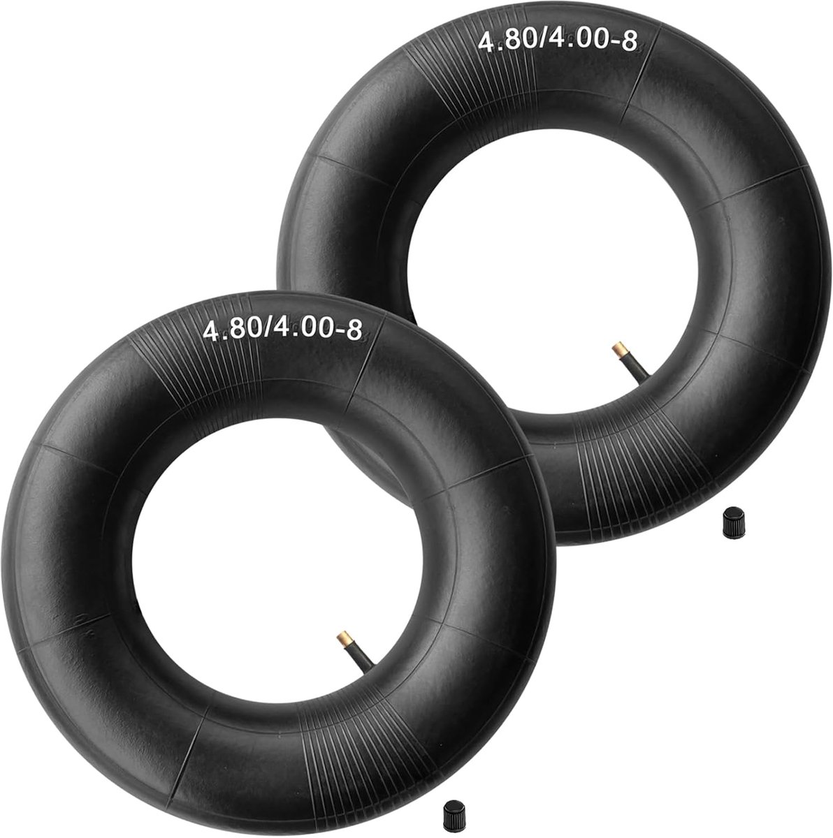 SnelShoppen - 2x 4.80/4.00-8 Binnenband, Vervangende Binnenband met TR-13 Ventiel, Zware Kwaliteit voor Tuin, Handkarren, Maaiers, Golfkarren, Tractor