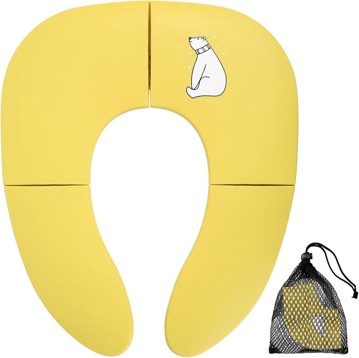 SnelShoppen - Opvouwbare Toiletbril voor Baby's en Kinderen, Draagbare Reistoiletbril, Veilig en Comfortabel, Ideaal voor Camping, Vakantie, en Thuisg